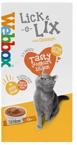 Webbox Lick-E-Lix Chicken Cat Treats, 5 X 15g