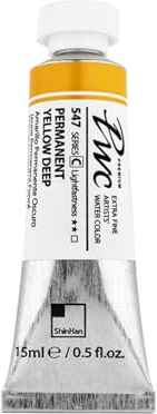 ShinHan : Premium Extra Fine Watercolour Paint : 15ml : Permanent Yellow Deep : 237
