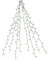Lunartec Christbaum LED Überwurf: Weihnachtsbaum-Überwurf-Lichterkette mit 8 Girlanden & 320 LEDs, IP44 (Weihnachtsbaumbeleuchtung Überwurf, Lichter Überwurf Weihnachtsbaum, Weihnachtsbaumkerzen)