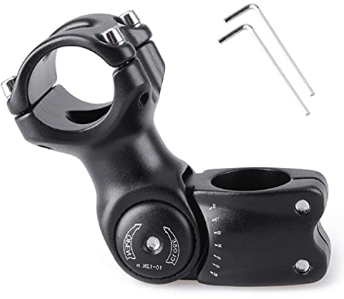 Azarxis Vorbau 31.8 25.4, 60 Grad 90mm 110 mm 130 mm Einstellbare Lenkervorbau, Fahrradlenker für Fahrrad, Rennrad, BMX, MTB, Radfahren (25.4 x 90mm)