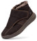 FitVille Winterstiefel Damen extra weit weich Senioren Pflege Gesundheit Hausschuhe Verbandsschuh mit breite Passform Braun 42.5 EU X-Weit