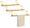 RETON 3 Stück Handtuchhalter Küche, 23 cm Geschirrtuchhalter Ohne Bohren, Edelstahl Geschirrtuchhalter Geschirrhandtuchhalter mit Anti-Rutsch-Pads, ohne Bohren, (Goldfarben)