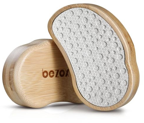BEZOX Lima per piedi e rimozione calli (nuovo aggiornamento) – Raspa per pedicure per la rimozione della pelle morta, rimozione della pelle dura, raschietto per piedi, lima in acciaio inox chirurgico