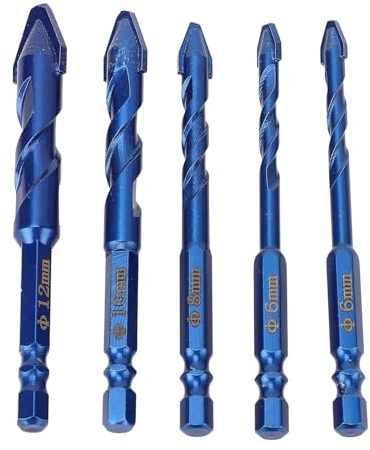 Taladro Excéntrico de Cabeza Sesgada de Alta Dureza, ángulo Inclinado Resistencia Industrial Juego de Brocas M35 de Acero de Tungsteno Duro para Taladro Manual Taladro Inalámbrico