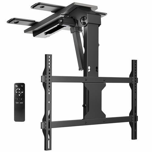 VIVO Black Electric Ceiling TV Mount for 37-70 in Screens, MOUNT-E-FD75C