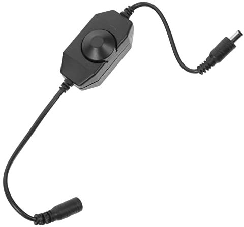 LIFKOME Dimmer Led Per Lampade e Strisce Led Regolatore Di Luminosità Rotativo Mono Canale Nero Interruttore Dimmerabile Per Luci Da Interni Compatibile