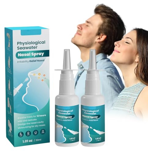 Spray Nasal,2pcs Spray Nez Bouché Adulte,Hygiène du Nez