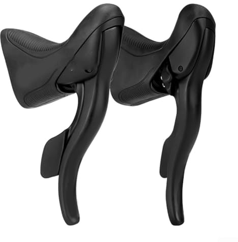 SPORTARC Bicycle Gear Lever, Road Bike Shift Lever Set Left and Right Gear Shifters for R2 R3 R5 R7 7-9 Speed Derailleur System(R2)