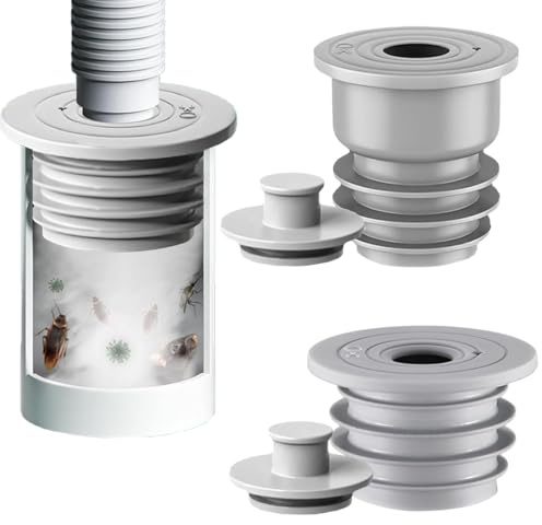YUVKIN 2 Unidades Tapones de Silicona para Tuberías de Desagüe Anti-Olor Junta de Lavadora Tapón de Fregadero para Manguera de Lavadora, Fregadero de Cocina y Desagüe de Baño