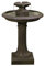 Primrose 71cm Antique Effect Round 2 Tiered Birdbath Garden Water Feature