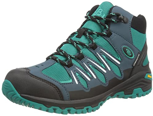 Brütting Unisex Expedition Mid Trail Running Shoe, Petrol Black, 4 UK
