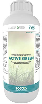 Bottos, Concime Liquido inorganico Active Green fertilizzante ideale per la protezione del tappeto erboso (1 Kg)