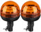 Justech 2PCS Rotativo 24LED Luz Estroboscópica Homologada E9,12V-24V Luz de Advertencia Ámbar,3 Modos de Flash,Impermeable IP65 para Vehículo Tractor Camión