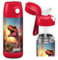Jarlson® Trinkflasche Kinder Edelstahl CHARLI mit Strohhalm - Thermosflasche 350ml - TÜV geprüft - BPA frei - auslaufsicher - Thermo Wasserflasche für Schule, Kindergarten - Dinosaurier 2.0, 350 ml