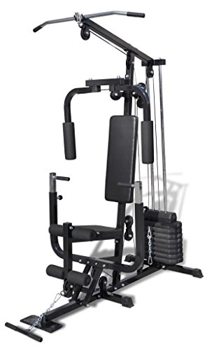 ARKEM Multi Gym with Weights, Multifunction Home Gym Machine,for Lat Pulldown, Leg Extensions, Preacher Bicep Curls, Triceps Pulldowns, Chest Press, Strength Training,Multi Gym Utility Fitness Machine