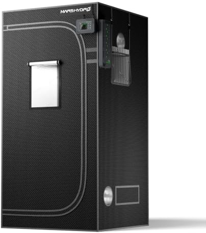 MARS HYDRO Grow Tent 90x90x180 cm, Indoor Grow Tent Reflective Mylar Cultivation Tents Hydroponics, Detachable Bottom Tray, for Plant Growing Space