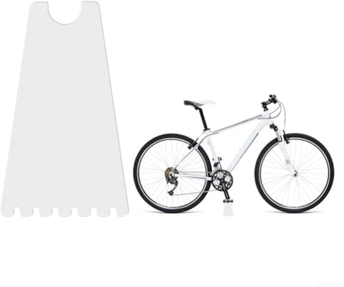 Soporte plegable para aparcamiento de bicicletas, soporte de exhibición transparente para bicicletas de montaña, solución práctica para almacenamiento organizado (transparente)