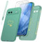 Czyoa Mobile Phone Case Compatible with Google Pixel 8a and Pack of 3 Tempered Glass Screen Protector + 1 Lanyard, Soft and TPU, Shockproof and Scratch-Resistant Protective Case (Green)