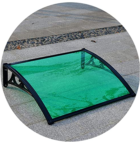 Türvordach-Markise, Eingangsmarkise Terrassendach Sonnenschutz Fensterüberdachung Überdachung Abdeckung Terrasse UV Regen Schnee Sonnenlicht Schutz Halterung aus Aluminiumlegierung Schwarz