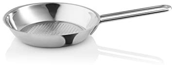 Eva Trio | Stainless Steel Bratpfanne 20 cm Honeycomb |Der Pfannenkörper besteht zu 90 Prozent aus recyceltem Post-Consumer-Edelstahl | Polished steel
