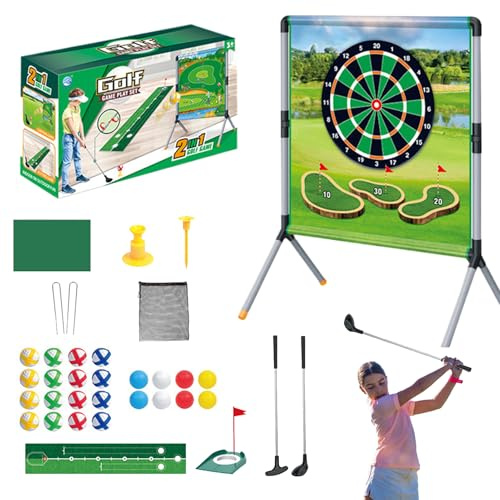 Wisylizv Outdoor Golf Spiel | Golf Training Aid Outdoor Spiele | Sportspielset Trainingsspielzeug Für Erwachsene Und Kinder Gartenvergnügen Draußen