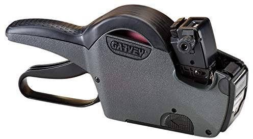Garvey Products G Series 1 Line Labeler with 18 x 12 mm Labels (G1812-06001), charcoal gray