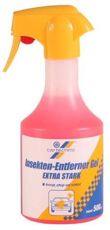 CARTECHNIC EXTRA STARKER Insektenreiniger Insekten Reiniger Insektenentferner Scheibenreiniger GEL 500 ml
