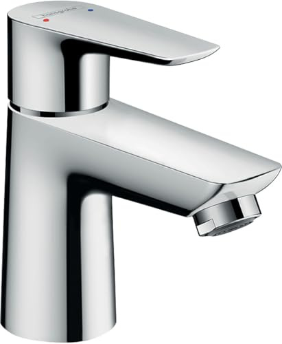 hansgrohe Kran Talis E (kran med pip höjd 80 mm och dragstång avloppsarmatur) krom