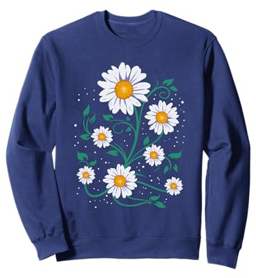 Pâquerettes Été Marguerites Le Printemps Fleurs Sweatshirt