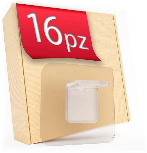 DEKAZIA® 16 Regalbodenträger selbstklebend | Regalbodenhalter selbstklebend Regalboden Halterung Regalbefestigung ohne Bohren Schrankboden Halter Regalbrett Bodenträger für Einlegeboden