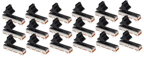 Hoement 18piezas Potenciómetros Electrónicos Lineales Deslizantes Para Control De Volumen De Audio y De Dj Reemplazo De Potenciómetros Rectos