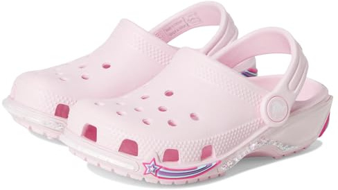 Crocs Unisexe Enfant Classic Star Sparkle Shaker Clog T Sabots, Pink Milk, 22/23 EU