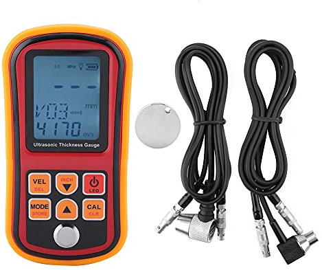 Probador de Medidor de Espesor, Medidor de Espesor Ultrasónico Digital para el Monitor de Prueba de Ancho de Acero GM130, Espesor