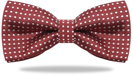 Gsyziux Bow Ties for Boys Classic Pre-Tied Polka Dot Bow Tie for Child Solid Color Kids Bow Tie for Wedding Party (Burgundy)