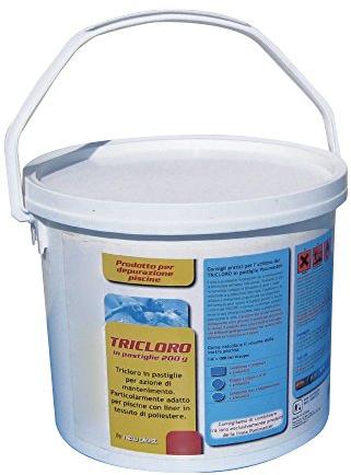 New Plast 2947 Tricloro in Pastiglie di 200 gr, Polifunzionale, Fustino 5 kg