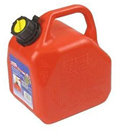 SCEPTER - Jerrican Avec Bec Verseur PRO - Pour Eau, Carburants, Lubrifiants Et Plus - Bouchon Dévissable - Plastique - 5 L - Rouge