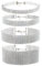 JewelryWe Schmuck 4 PCS Set Damen Halsband, Elegant Strass Choker Halsketten Farbig Transparent Harz Plastik Halsschmuck