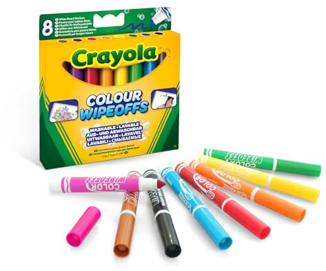 Crayola - 8 Feutres à colorier effaçables - Loisir créatif - A partir de 3 ans