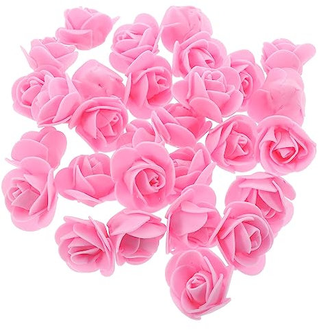 ifundom 50 Stück Schaumrosen Für Schaumstoffrosen Zum Basteln Gefälschte Rote Rosen Gefälschte Rose Künstliche Rose Hochzeitsblumendekorationen Schaumblumen Schäumt Blumen Mini Material
