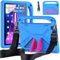 RollinCase Hülle Kinder für Lenovo Tab M10 3rd Gen 10.1 Zoll (TB-328F/TB-328X) 2022, Eva Leicht Stoßfest Schutzhülle mit Kindergriff und Schultergurt, Blau