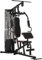 HOMCOM Kraftstation, Multifunktionale Fitnessstation mit Latzug- & Butterflystange, Hantelbank, Seilzug, Brustpresse, Beincurler, Fitnessgerät mit 45 kg Gewichtsblöcken für Zuhause, Schwarz