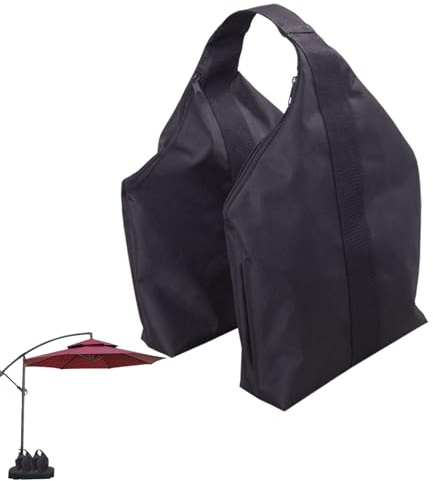 Yulokdwi Pesas De para Patas De Toldo - Saco De para Carpa Reutilizable,Abertura con Cremallera, Diseño Triangular, Asas De Nylon Y Contrapeso Antiviento para Toldo De Playa Y Camping En Jardín