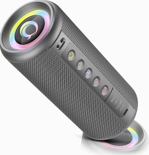 Altavoz Bluetooth portatil 5.4, 30W Altavoz Bluetooth Potente, Doble Graves Speaker, 30H Reproducción, IP7 Impermeable Altavoces