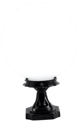 FONDOTIN Lámpara de Poste Exterior con Acrílico Resistente la Luz Decorativa para Patio Jardín y Entrada