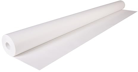 Clairefontaine 395701C Rolle Kraftpapier (ideal für Trockentechnicken, 10 x 1 m, 60 g) weiß