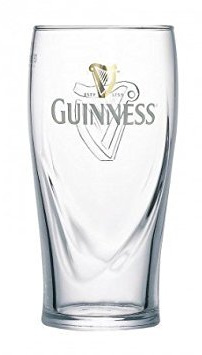 Arthur GUINNESS BEER GLASSES 6 pieces 0.25 Litre, HALF PINT, RARE SIZE