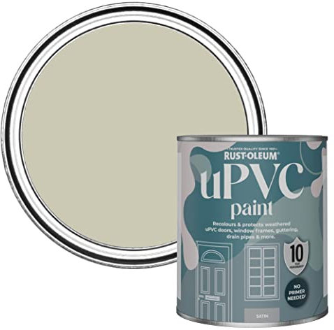 Rust-Oleum Beige uPVC Door and Window Paint In Satin Finish - Half Light 750ml