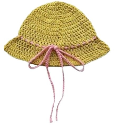 Ldabrye Chapeaux bob faits à la main élégants et colorés décorés style cloches pour femme chapeau simple cloche cloche chapeau cloche tricoté, jaune citron, Taille unique