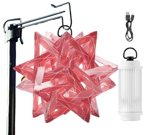 Étoile léger du camp portable, lumière étoile pour le camping - Lamping de camping étanche Lights Polar Star Tent Lights - Éclairage extérieur, Ornement d'hemblée de la planche PP, équipement de camp