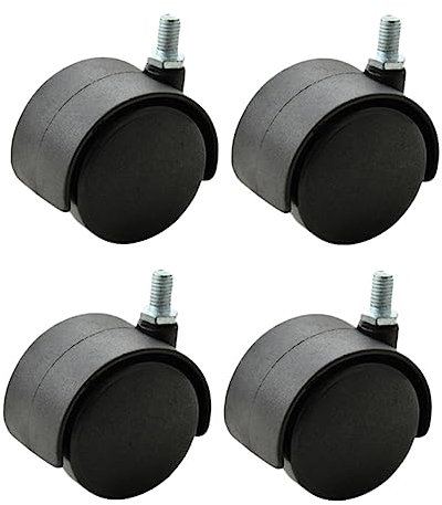 Gatuida 4pcs Heavy Duty Chair Wheels Replacement Caster for Home and Office Compatible with Hardwood Carpet and Tile Floors